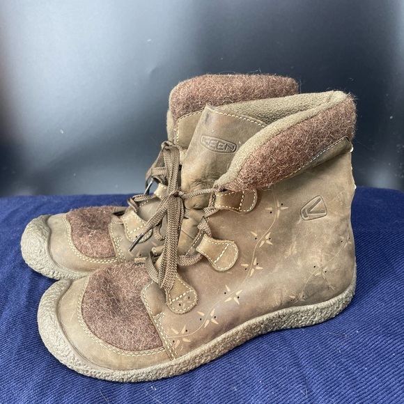 RARE Keen Women’s Size 6.5 Leather Wool Hoodoo Booties Mountain Hike Tough Boots - Picture 1 of 6